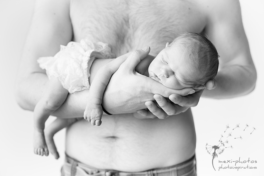 Babyfotografie mit Vater - Gütersloh