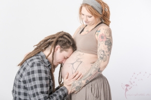 Babybauch-Fotoshooting Studio Gütersloh