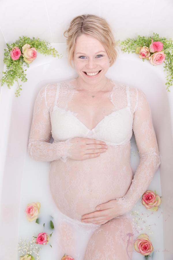 Badewannen Shooting Babybauch
